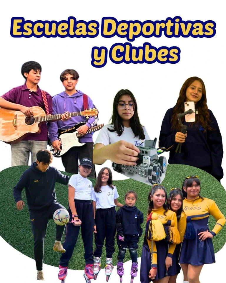 Estudiantes Clubes de música, robótica, fútbol, volleyball.